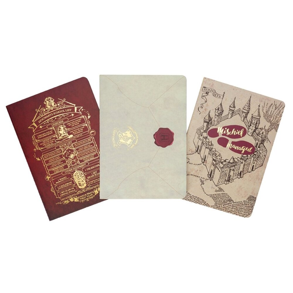 Harry Potter Welcome To Hogwarts Planner Notebook Collection -  3 Pack Set